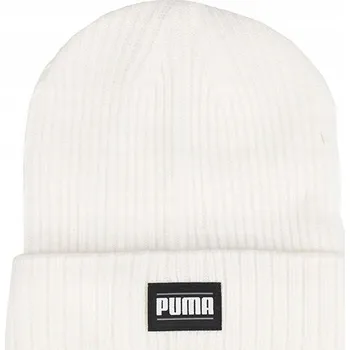 Čepice Puma zimní čepice beanie bílá, univerzální velikost