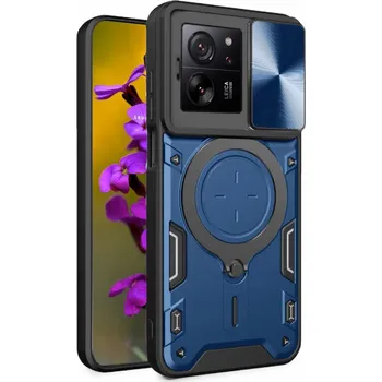 Pouzdro na mobilní telefon Zadní Kryt RCBR pro Xiaomi 13T / 13T pro RING PANCERNE CASE modrý