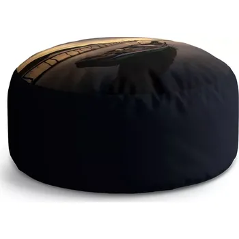 Taburet Sablio Taburet Circle Loďka na jezeře 2: 38x48 cm