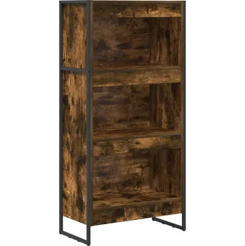 Knihovna VidaXL Knihovna, dub kouřový, 80 x 30 x 155 cm