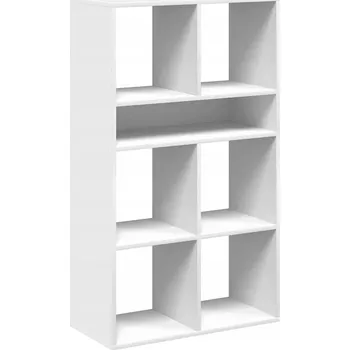 Knihovna vidaXL Knihovna 66x31x112 cm kompozitní dřevo [860303] Barva: Bílá