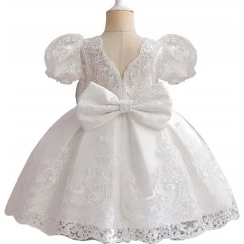 Dámské šaty Královské Šaty s krajkou pro dívku - Svatba a oslavy - velikost 120