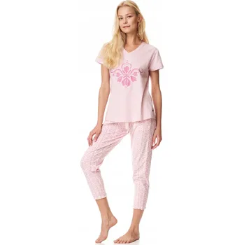 Dámské pyžamo Key dámské pyžamo bavlna růžové velikost L