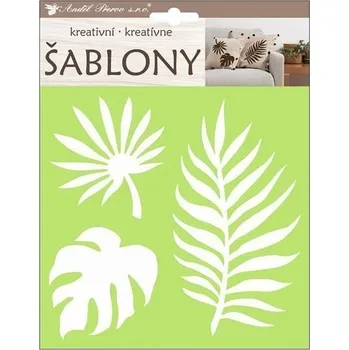 Výtvarná sada Kreativní šablony - traviny 18 x 17,5 cm