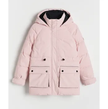 Dívčí bunda Reserved - Voděodolná bunda s kapucí - pastelově růžová - 995AV-03X - 995AV-03X-158-3