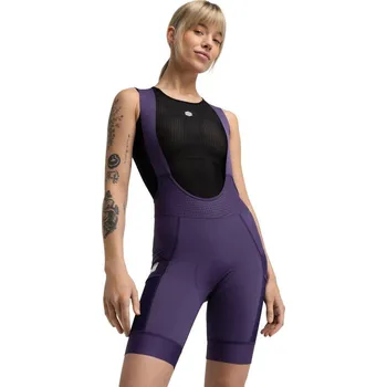 Cyklistické kalhoty SIROKO Dámské kraťasy pro gravelovou cyklistiku Dust Aubergine Fialová XL FIALOVÁ
