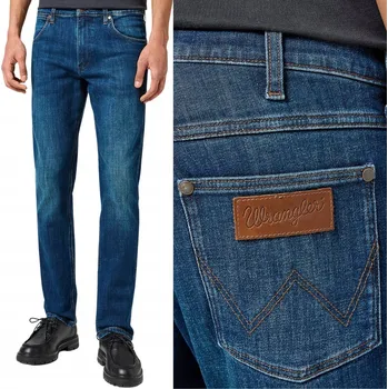 Pánské džíny Wrangler GREENSBORO Azure Fade Pánské džíny rovného střihu W32 L32