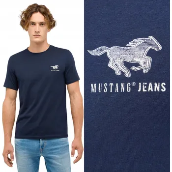 Mustang Style Austin Pánské pánské tričko Bavlněné Dark Sapphire Casual M