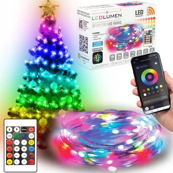 Vánoční dekorace Vánoční osvětlení na stromeček Ledlumen do interiéru 10 m, 51 - 100 světýlek