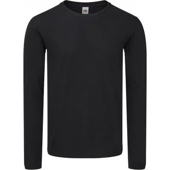 Pánská móda Tričko pánské Iconic DR FruitLoom Černé XXL