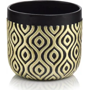 Obal na květináč Keramický obal na květináč 13 cm, žlutý