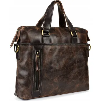 Beltimore taška na dokumenty z pravé kůže s logem