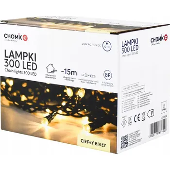 Vánoční dekorace Vánoční osvětlení na stromeček Křeček venkovní 18 m 201 - 300 světýlek