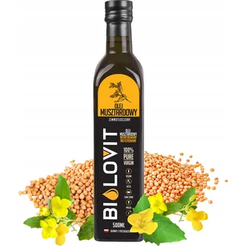 Rostlinný olej Bilovit Hořčičný olej lisovaný za studena 500 ml