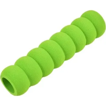 Sada 2 ks Ochranný pěnový návlek na kliku dveří 13,5 cm otvor 2 cm Spirálový kryt proti nárazům hluku a chladu Měkký protiskluzový návlek zelená