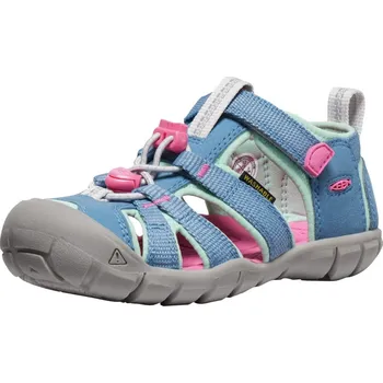 Chlapecké sandály sandále dětské KEEN SEACAMP II CNX CHILDREN, coronet blue/hot pink - 30