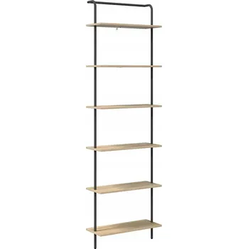 Knihovna Kovová police VidaXL 60 x 24 cm dub sonoma