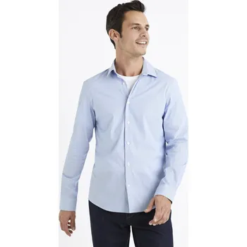 Celio Vzorovaná košile slim Masantal2 1105887 Modrá S