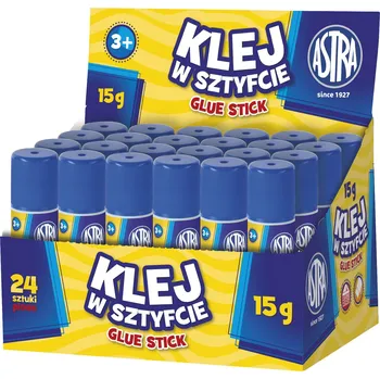 Kancelářské lepidlo Lepidlo v tyčince 15g 24 kusů Astra