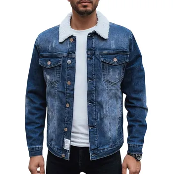 Pánský bomber Dstreet pánská džínová bunda bez kapuce TX4727 velikost XXL