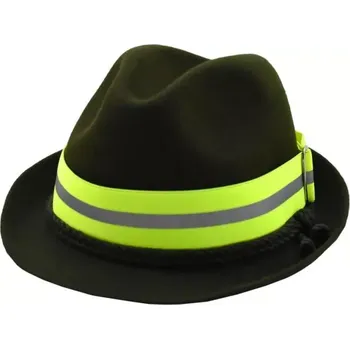 Reflexní pásek na klobouk s proužkem zelený