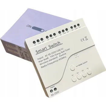 CHYTRÁ WiFi RELÉOVÁ SPÍNACÍ JEDNOTKA 85-250V + RF 4-kanálová