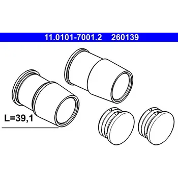 Brzdový třmen ATE Sada vodicích pouzder, brzdový třmen 11.0101-7001.2 ATE 11.0101-7001.2