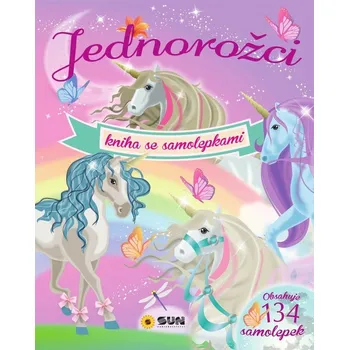 První čtění Jednorožci - kniha se 134 samolepka