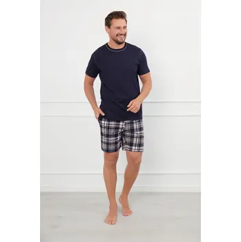 Pánské pyžamo Edwin pánské pyžamo krátký rukáv, krátké kalhoty XL