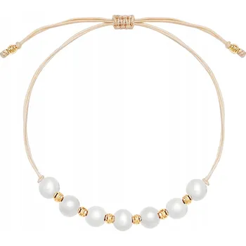 Náramek Náramek s přírodními perlami zlato 585 perla