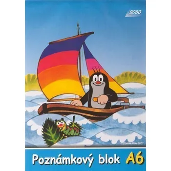 Poznámkový blok KRTEK A6, čistý, 50 listů