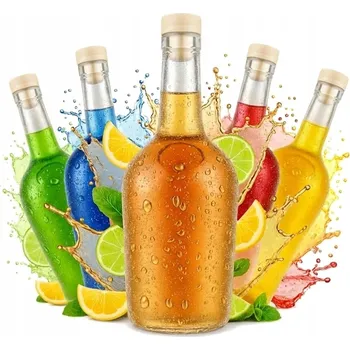 Láhev Skleněná láhev Bimberek 500 ml bezbarvá 5 ks