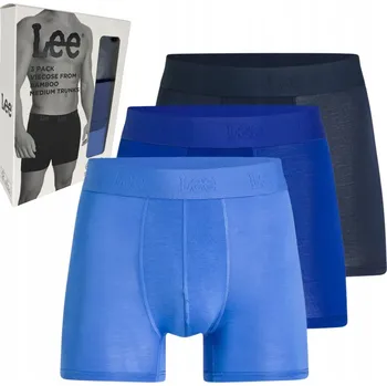 Podprsenka Lee Crombie modré pánské boxerky bambusové slipy 3 kusy S