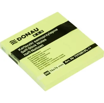 Blok Samolepicí bloček Eco 76 × 76 mm - žlutý 100 listů
