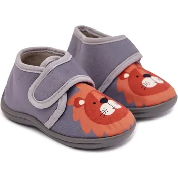 Dívčí bačkory PAPUČE DĚTSKÉ CHLAPECKÉ NA SUCHÝ ZIP ELASTICKÉ LEHKÉ ŠEDÉ 24