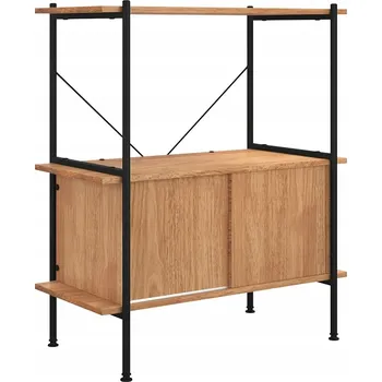 Knihovna Dřevěná police VidaXL 80 x 40 cm, odstíny hnědé