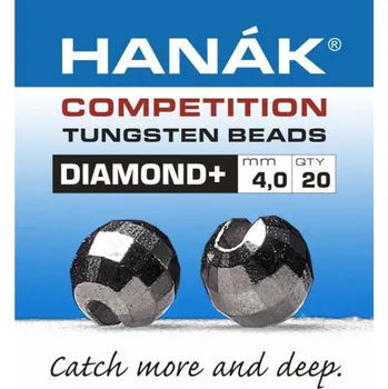 Tungstenové kuličky Hanák Competition DIAMOND+ černý nikl 3,0 mm, 20 pcs