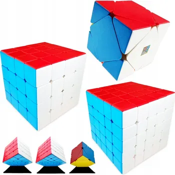 ostatní stavebnice SADA KOSTEK 4x4 + 5x5 + Skewb ORIGINÁLNÍ SEŘÍZENÉ RYCHLÉ KOSTKY