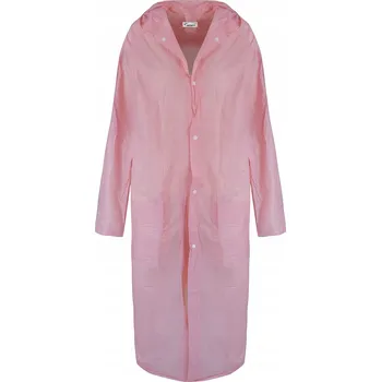 Agrafka dámský kabát růžový oversize s kapucí velikost M