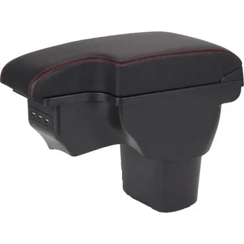 Kamera do auta Loketní opěrka 35 x 16 cm pro Nissan Juke a Infiniti ESQ 2010–2019 Dvouvrstvá umělá kůže ABS plast Úložný box s USB a USB-C pro středovou konzolu červená