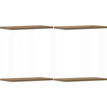 police Nástěnné police, 4 ks, dub artisan, 40x20x1,5 cm