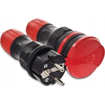 Elektrická zásuvka Elektrická zásuvka hermetická Plast-Rol černá s uzemněním 1 ks