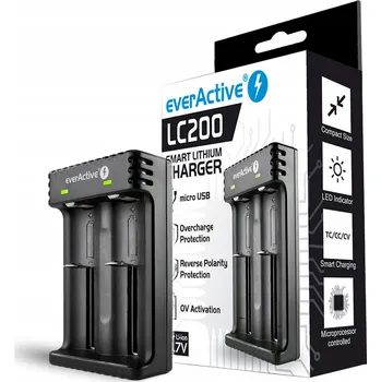 Nabíječka Everactive LC200 2 16340, 18350, 18650, 21700