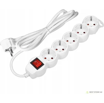 Napájecí kabel Prodlužovací Kabel přívod s lištou Orno 1 m, 4 ks, bílý