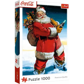 Puzzle Trefl Puzzle 1000 dílků Coca-Cola Puzzle 1000 dílků Santa Claus ve sněhu