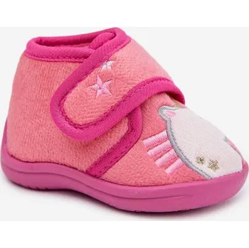 Chlapecké bačkory Dětské bačkůrky na suchý zip fuchsiové Boto růžová | fuchsiová 3495636