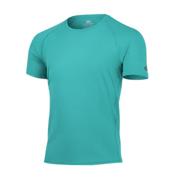 Pánská móda QUIDO pánské merino triko - Tyrkysová 6565 / L / Tyrkysová