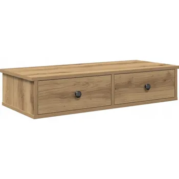 police Dřevěná police VidaXL 80 x 17 cm dub artisan