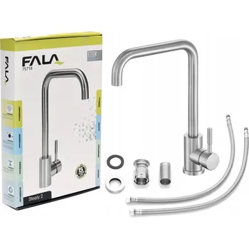 Vodovodní baterie Kuchyňská stojánková baterie Fala Steely stříbrná