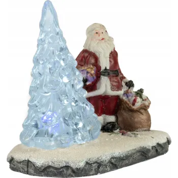 Vánoční dekorace Dekorace LED, Mikuláš se stromečkem